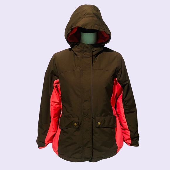 LANDS END GIRLS WINTER SPRING HOODED JACKET - Picture 2 of 10